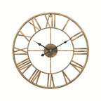 Ronde Metalen Wandklok met Stil Uurwerk