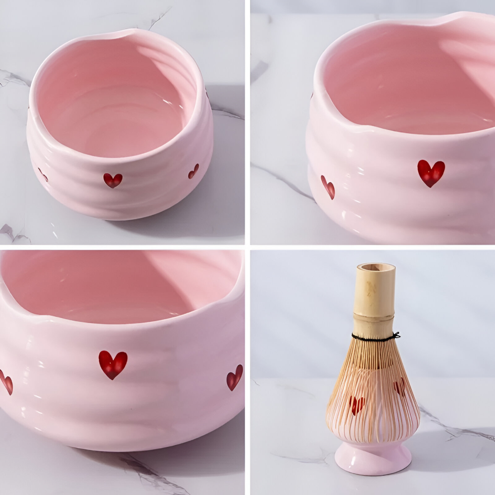 Matcha Geschenkset Met Schenkkom En Traditionele Matcha Accessoires