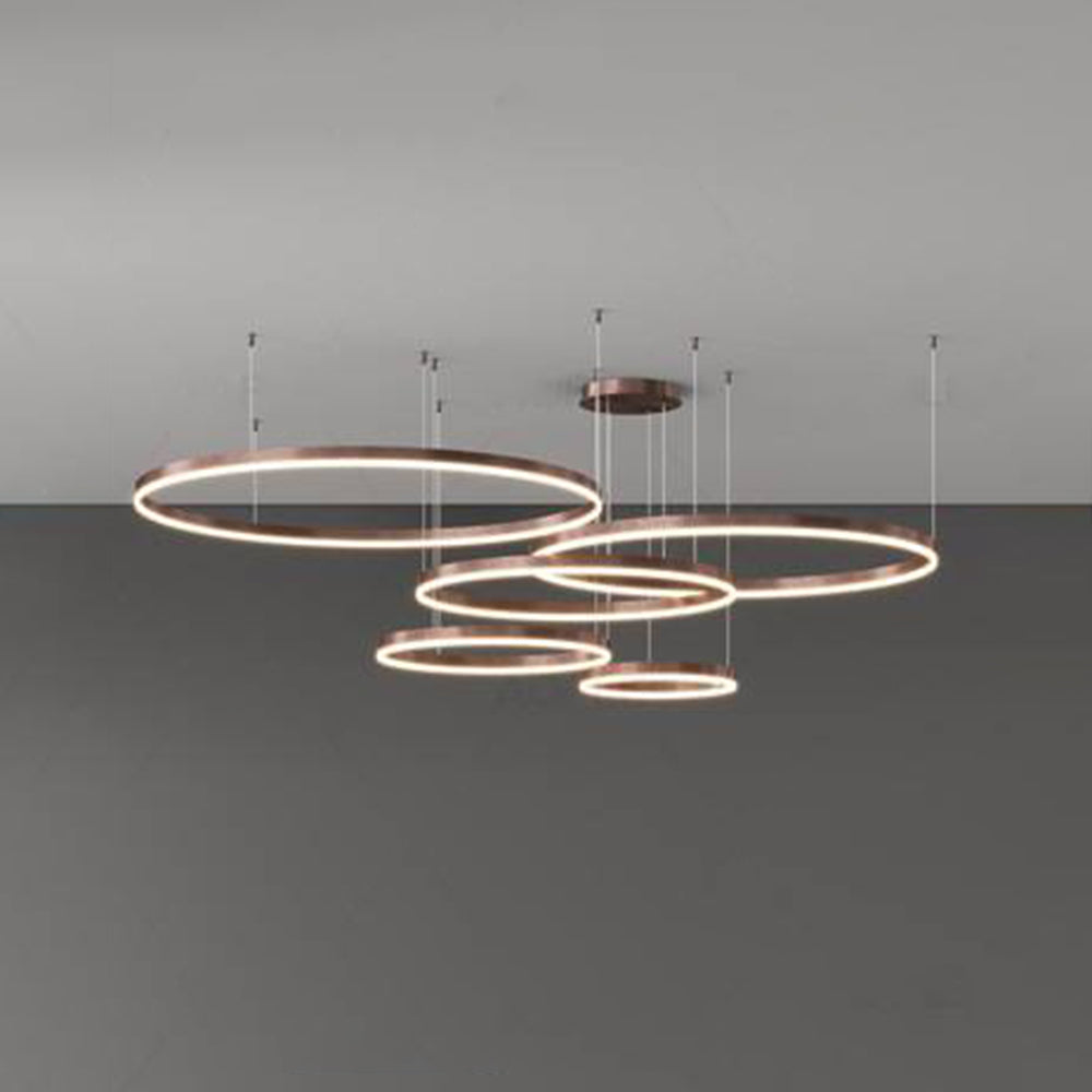 Ringhanglamp met LED‑Lichtverdeling en Verstelbare Ophanging