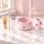Matcha Geschenkset Met Schenkkom En Traditionele Matcha Accessoires