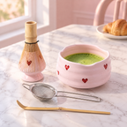 Matcha Geschenkset Met Schenkkom En Traditionele Matcha Accessoires
