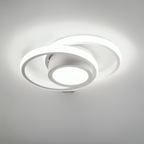 Kleine Moderne LED Plafondlamp met Innovatief 2‑Ringen Ontwerp voor Stijlvolle Binnenruimtes