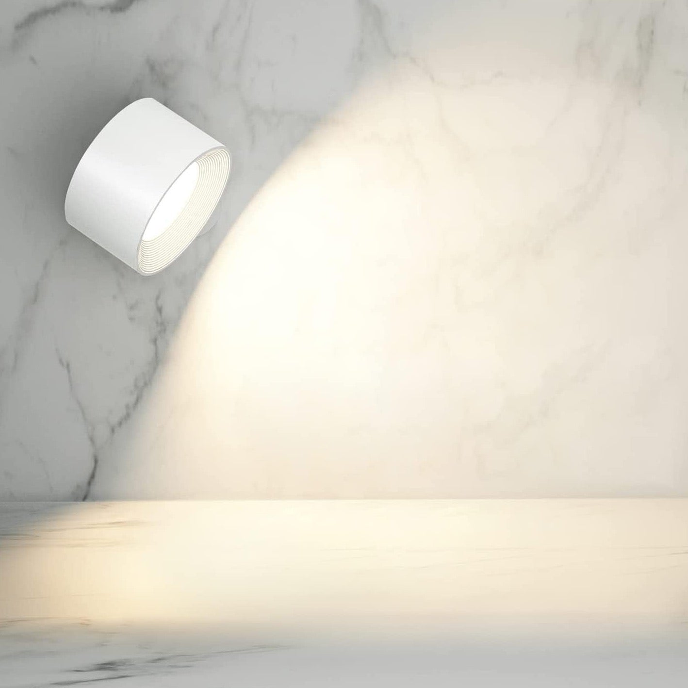 Draadloze Wandlamp met Roteerbare Lichtkop