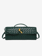 Geweven Crossbody Tas Met Tijdloos Vlechtwerk En Compact Ontwerp