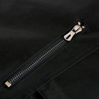 Bikerjack voor Heren van Imitatieleer met Rits en Streepdetails