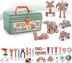 Educatief BuildMaster Gereedschapsset voor Kinderen met 100+ Onderdelen en Creatieve Bouwmogelijkheden