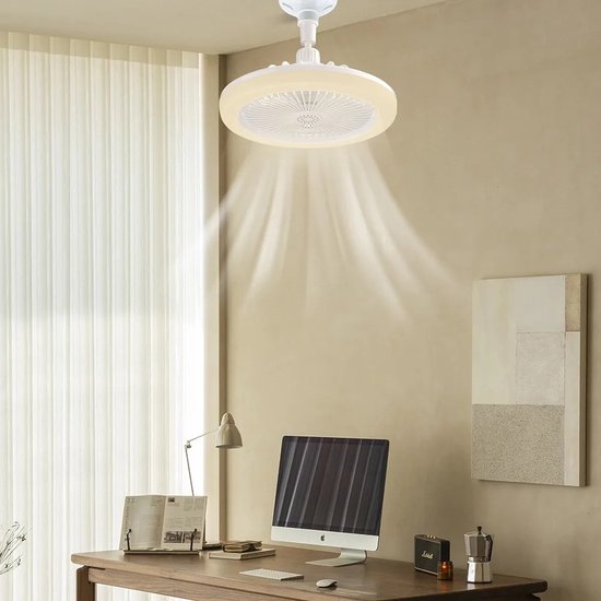 Stijlvolle Plafondventilator Schroeft in Elke Lampfitting