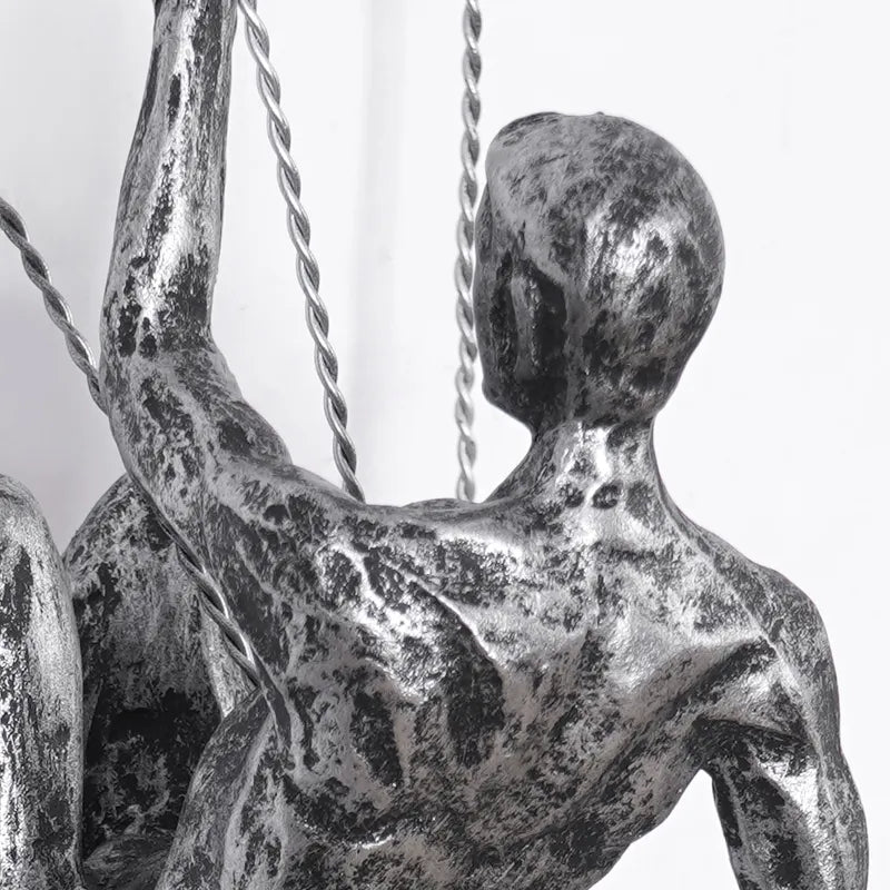 Wanddecoratie Set Met Hars Sculpturen En Dynamisch Klimontwerp