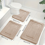 Badmatset van Memoryfoam met Antislip Onderzijde