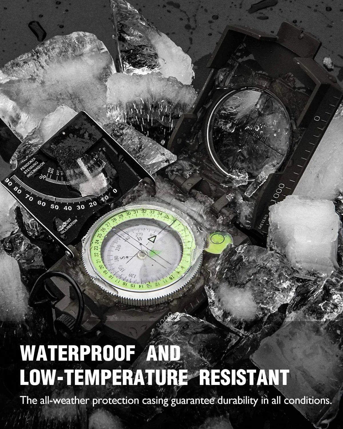 Militair Kompas Met Hellingsmeter Voor Nauwkeurige Outdoor Navigatie