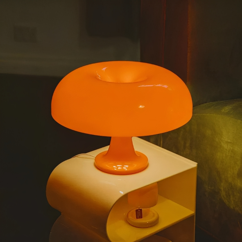 Paddenstoel Tafellamp met Retro Vorm en Dimbare Lichtstanden