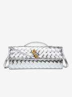 Geweven Crossbody Tas Met Tijdloos Vlechtwerk En Compact Ontwerp