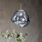 Moderne Glazen Hanglamp met Verstelbare Lijnlengte en Luxe Afwerking voor Eetkamer en Woonruimte