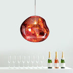 Moderne Glazen Hanglamp met Verstelbare Lijnlengte en Luxe Afwerking voor Eetkamer en Woonruimte