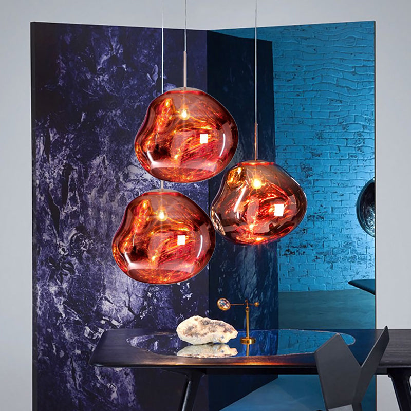 Moderne Glazen Hanglamp met Verstelbare Lijnlengte en Luxe Afwerking voor Eetkamer en Woonruimte