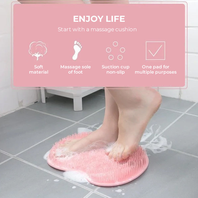 Reinigings‑ en Massagepad voor Comfortabele Voetverzorging in de Douche