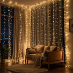 LED‑Lichtgordijn met Warm Gloed en Flexibele Binnen‑ en Buitenverlichting