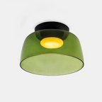 Glazen Plafondlamp Met Gelaagde Vorm En Moderne Sfeerverlichting
