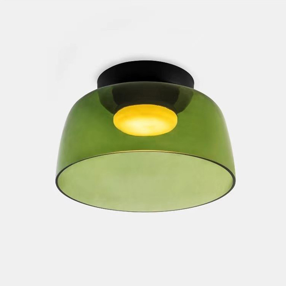 Glazen Plafondlamp Met Gelaagde Vorm En Moderne Sfeerverlichting