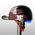 Cap‑Stijl Motorhelm met Sterke ABS‑Constructie en Veiligheidscertificering