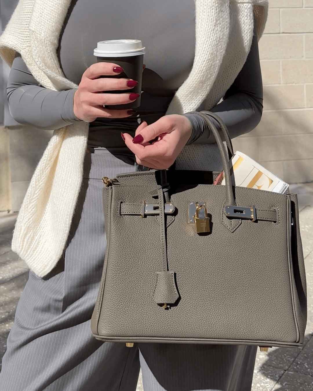 Elegante Leren Damestas Met Tijdloos Ontwerp