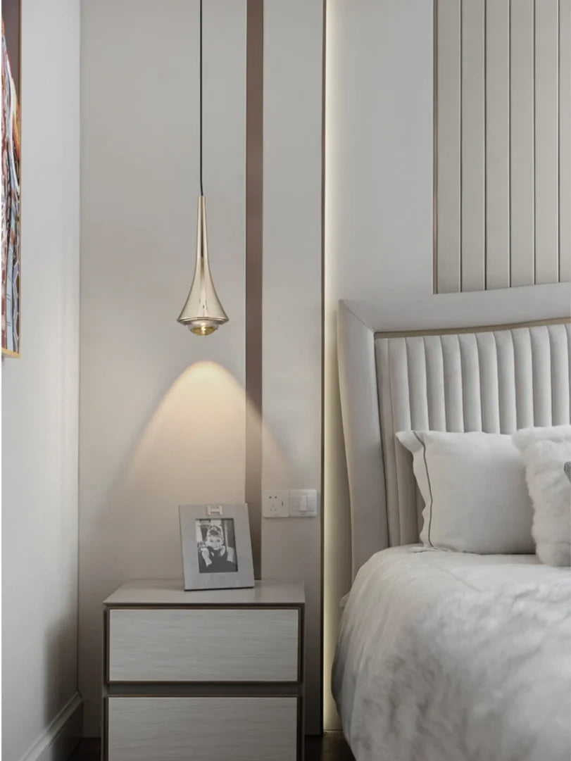 Nordische LED Hanglamp van Metaal met Druppelvormig Ontwerp
