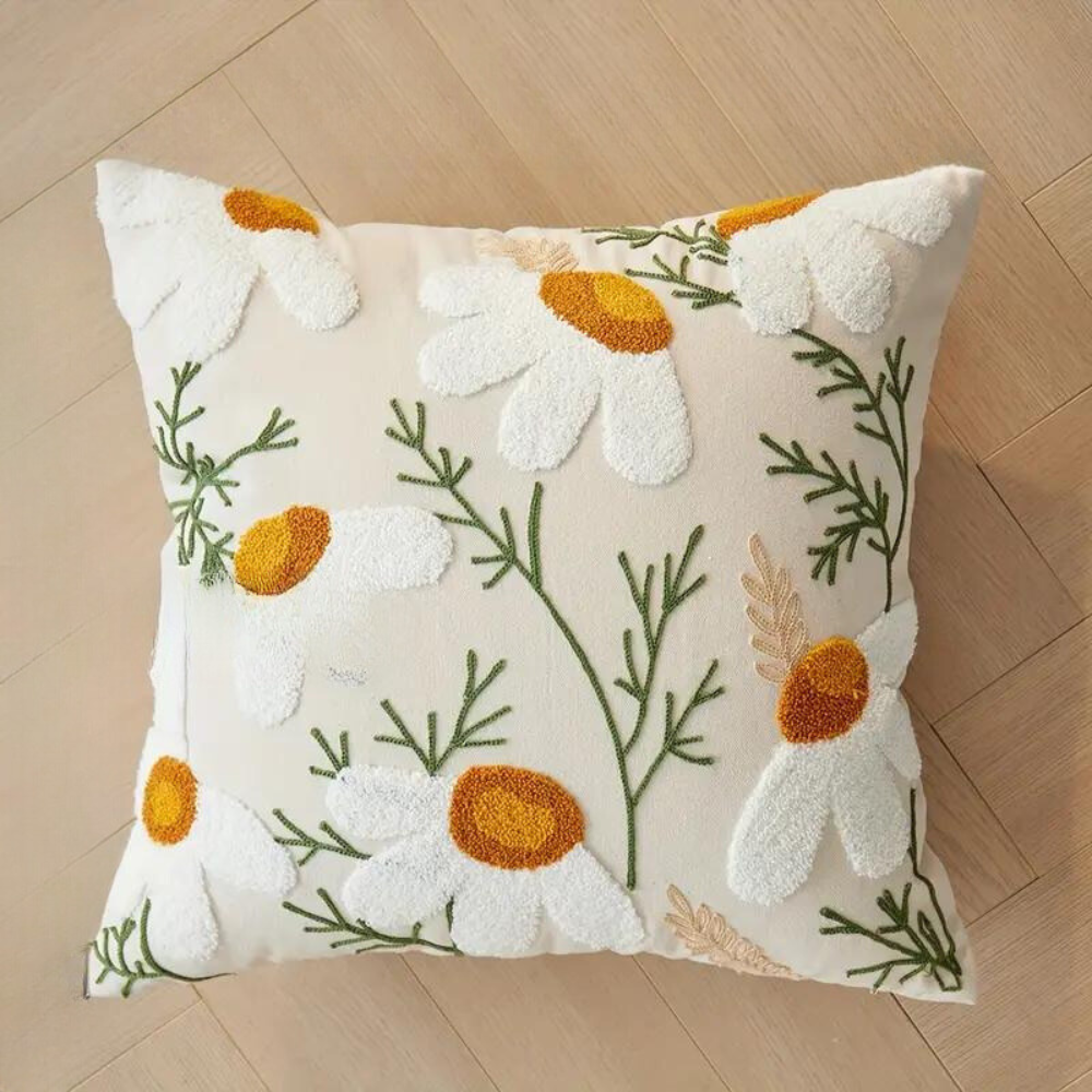 Kussenhoes Met Botanisch Bloemenpatroon Voor Sfeervolle Woondecoratie