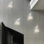 Origami Wandlamp met Warm LED‑Licht voor Moderne Wandverlichting Binnen