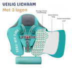 Baby Zwemband met UV‑Luifel en Comfortabele Ondersteuning