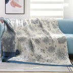 Jacquard Deken Met Bloemenpatroon Voor Comfortabel Gebruik Tijdens Alle Seizoenen