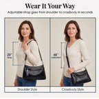 Crossbody Tas Met Drie Opbergvakken En Verstelbare Schouderband