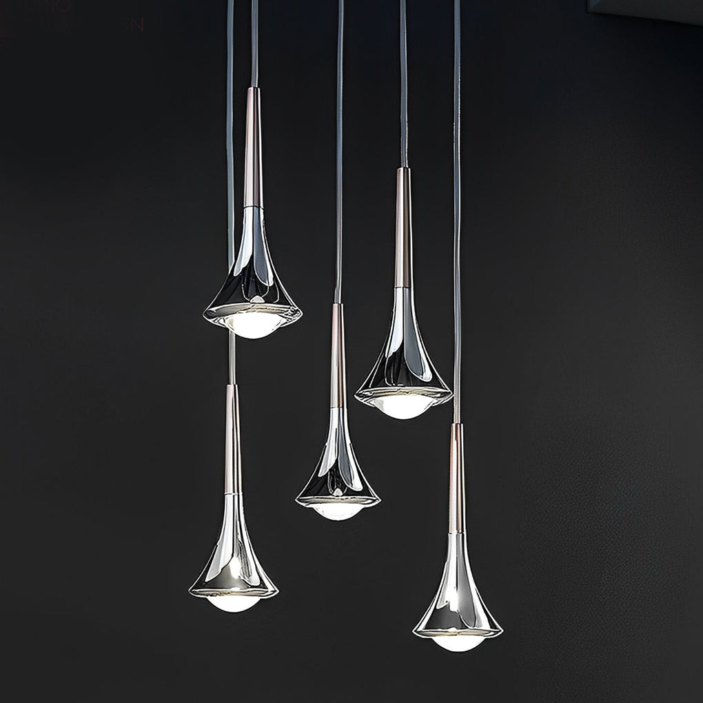 Nordische LED Hanglamp van Metaal met Druppelvormig Ontwerp