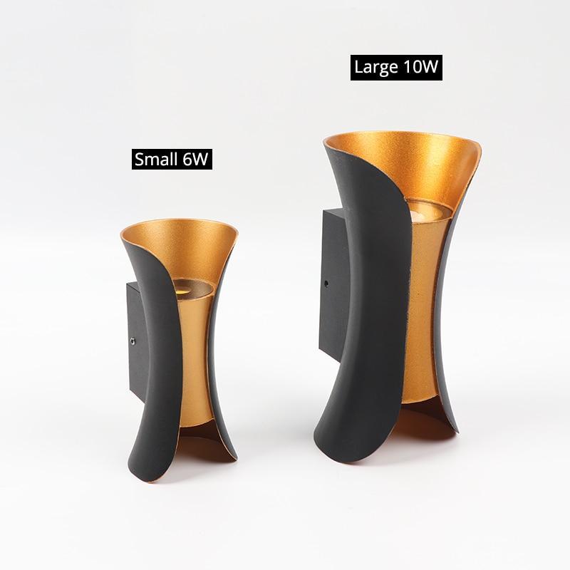 Gebogen LED Buitenwandlamp Met Metaal En Acryl