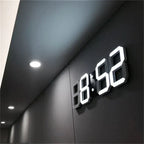 3D LED Wandklok met Dimbaar Digitaal Display voor Binnen