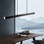 Lineaire Metalen LED Hanglamp Met Acrylkap