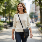Compacte Crossbody Tas Met Telefoonvak En Slimme Opbergindeling