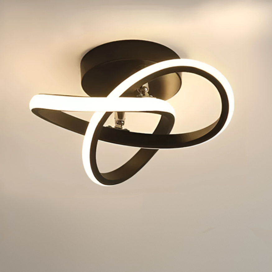 Kleine Moderne LED Plafondlamp met Innovatief 2‑Ringen Ontwerp voor Stijlvolle Binnenruimtes