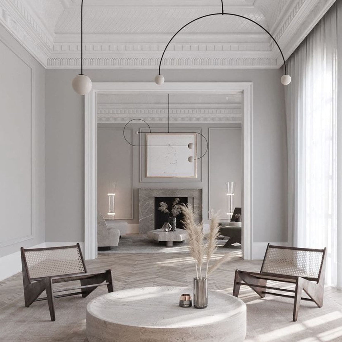 Glazen Hanglamp Met Glanzende Kap En Compact Ontwerp Voor Moderne Sfeerlicht