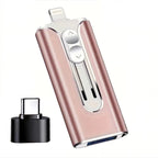 4-in-1 USB-Stick met Lightning USB-C Micro USB en USB-A