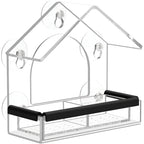 Acryl Vogelvoederhuis met Vensterbevestiging en Transparante Observatie