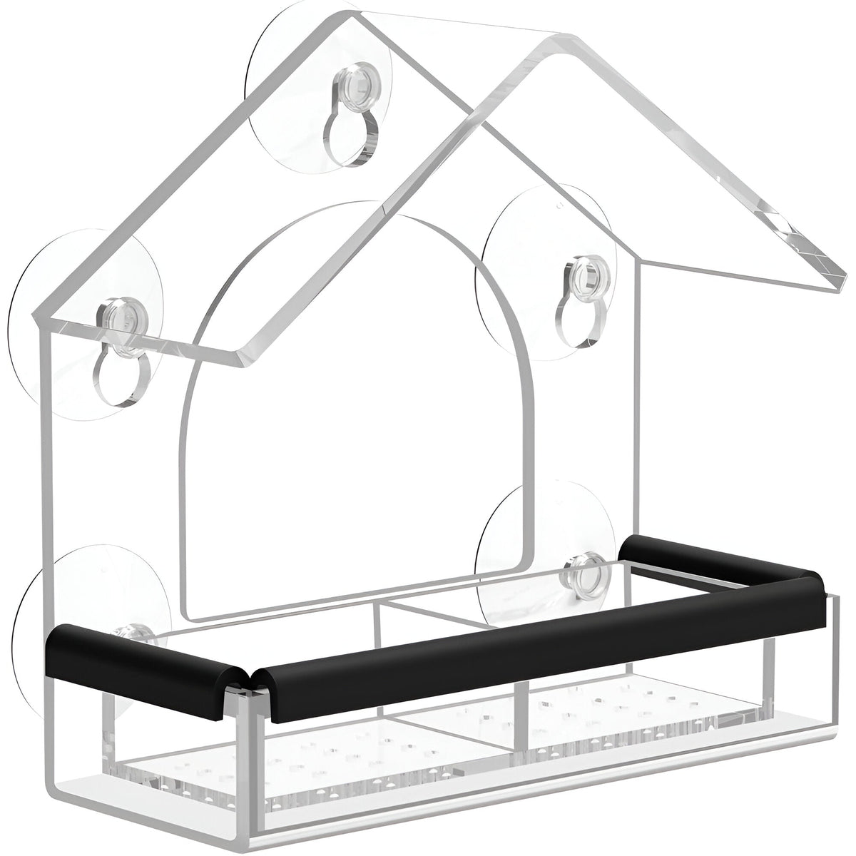 Acryl Vogelvoederhuis met Vensterbevestiging en Transparante Observatie
