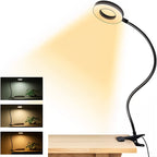 LED‑Cliplamp met Flexibele Arm en Gerichte Leesverlichting