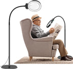 LED Vergrootlamp met Verstelbare Ganshals voor Lezen en Precisiewerk