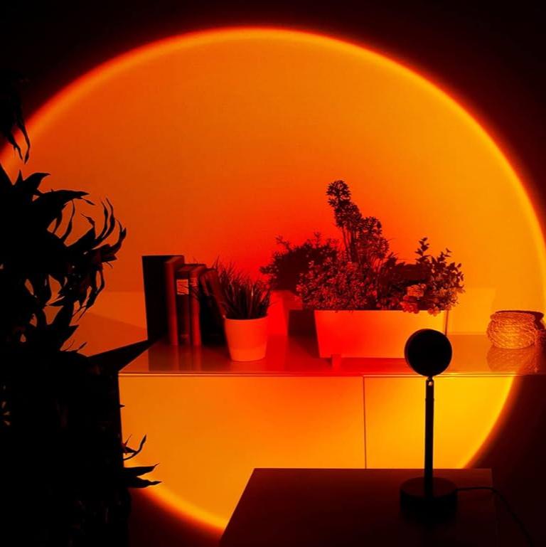 Sunset Lamp met Warm Licht en Flexibele Lichtstanden