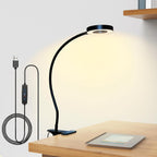 LED‑Cliplamp met Flexibele Arm en Gerichte Leesverlichting