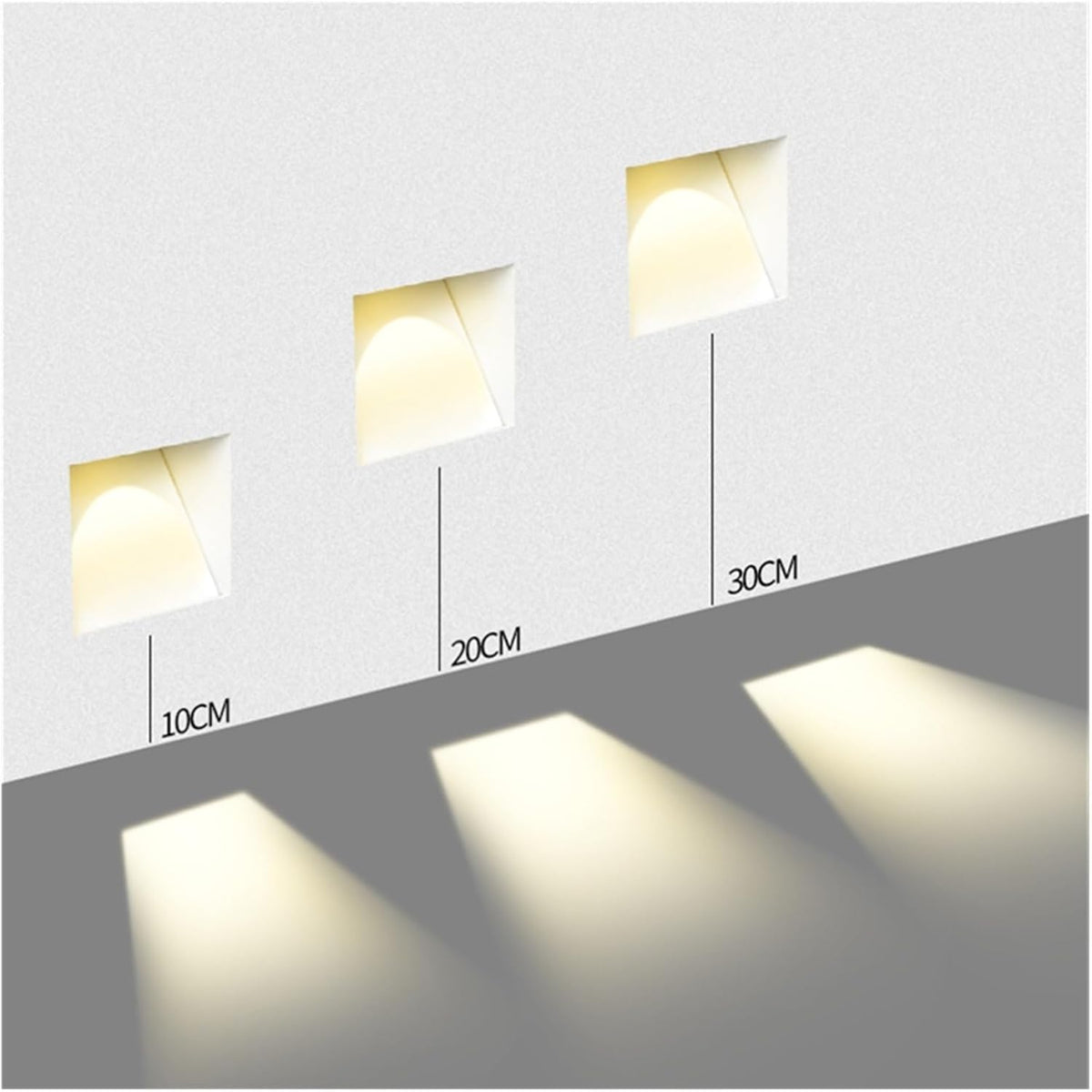 Inbouw Wandlamp Met Sensor En Randloos Ontwerp Voor Zachte Trapverlichting