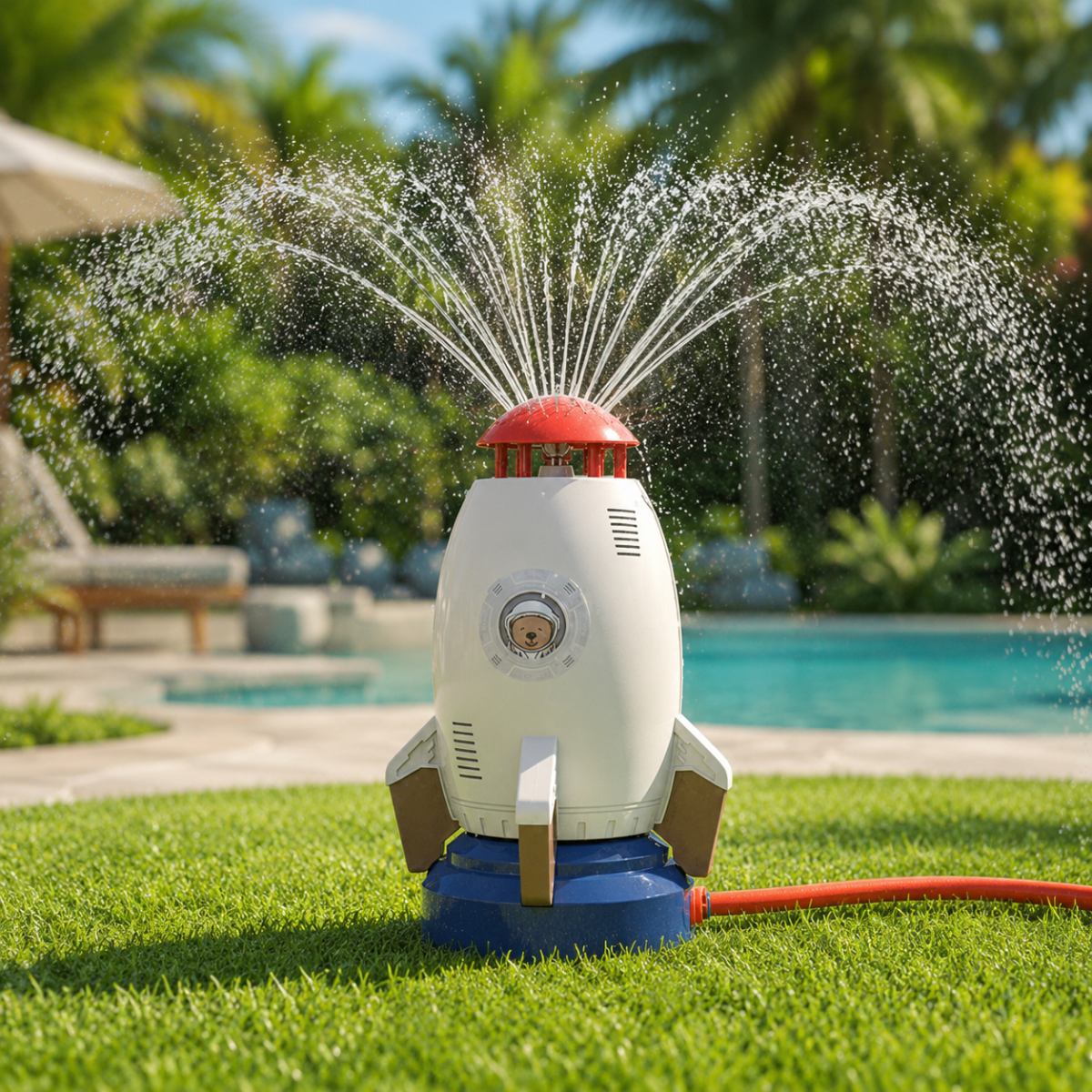 Waterspeeltoestel met 360°‑Draaifunctie en Veilig Ontwerp