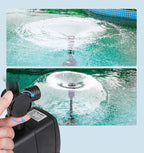 Fonteinpomp met Verstelbare Waterstroom en Mondstukset voor Waterdecoraties