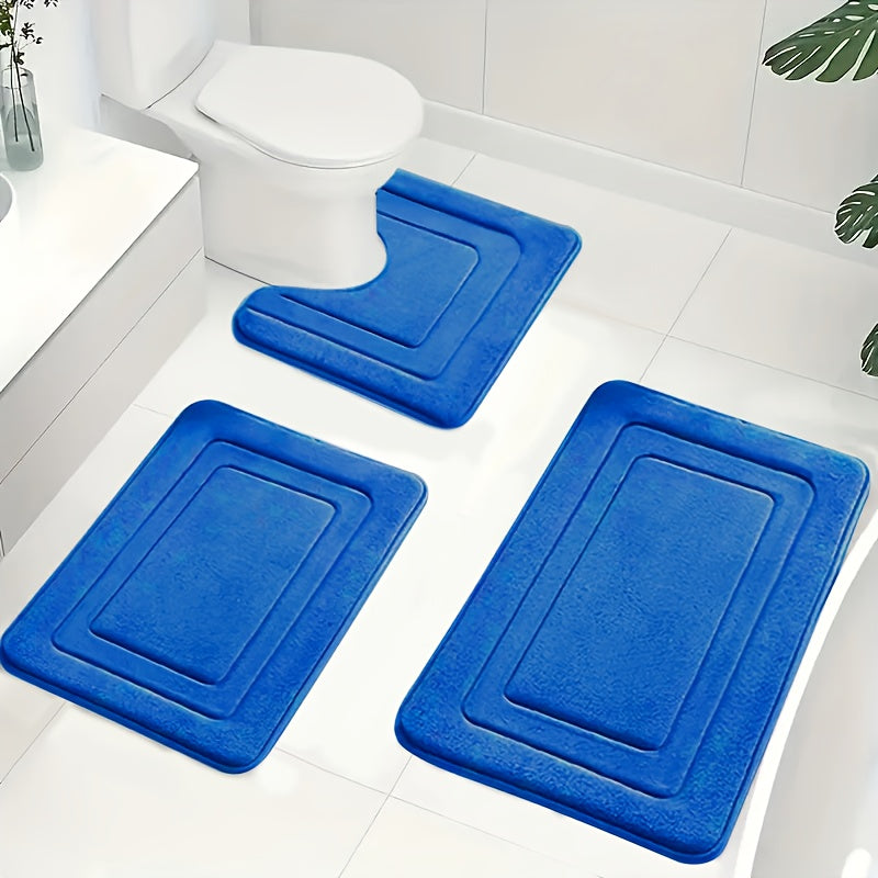 Badmatset van Memoryfoam met Antislip Onderzijde