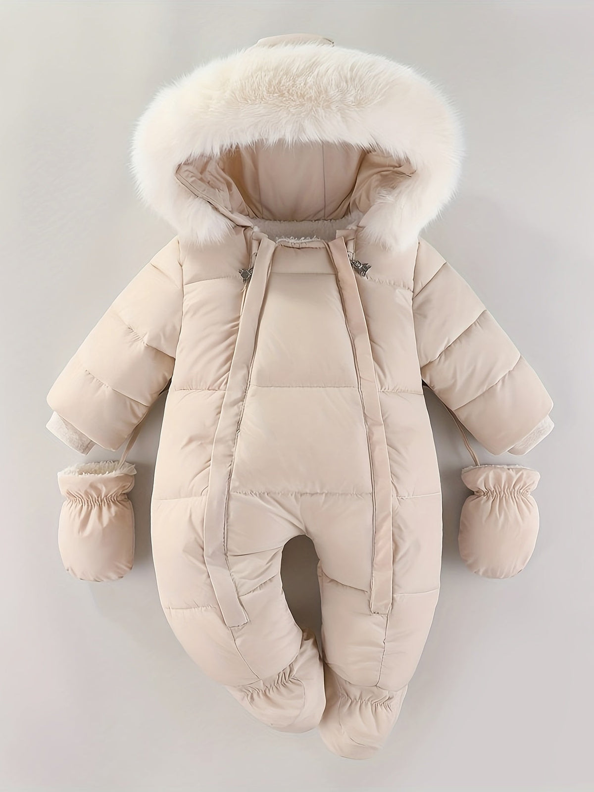 Baby Winteroverall Met Capuchon En Zachte Voering